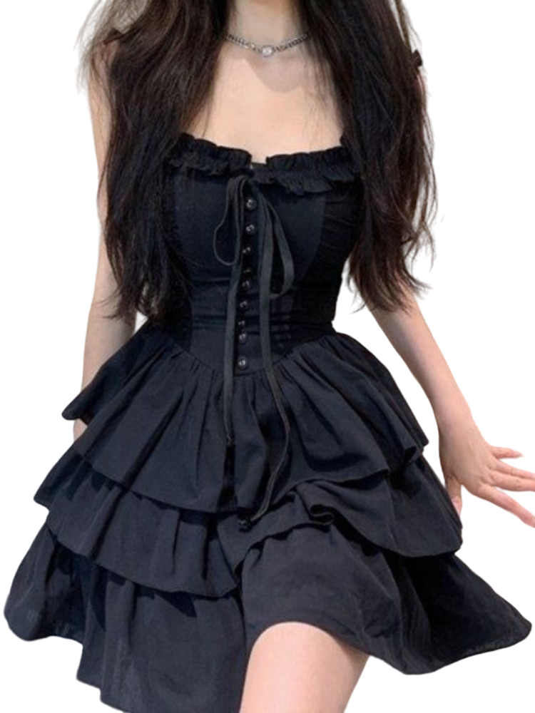 Goth Harajuku Slip Dress