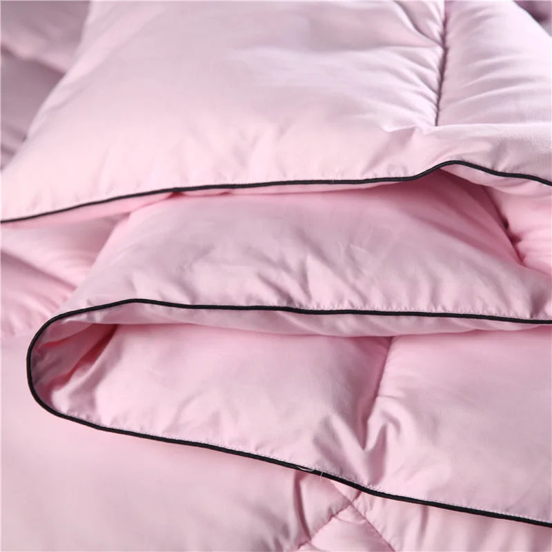 Yeknu Solid Down Quilt Thickened Soft and Warm Silk Cotton Quilt for Single and Double Use Autumn and Winter Quilt Core Gift Quilt