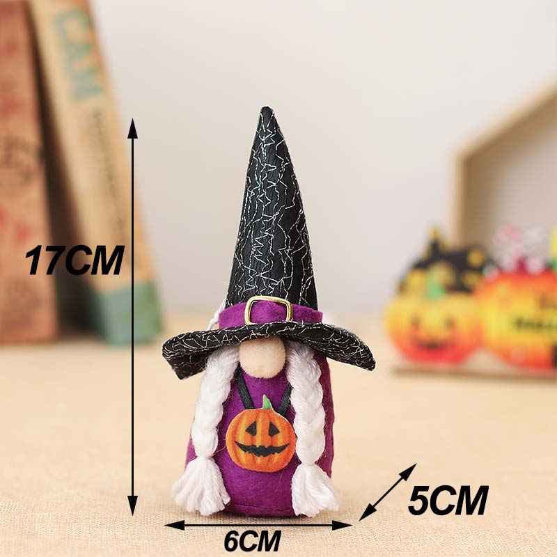 Halloween Gnome Plush Halloween Decoration for Home Handmade Faceless Dolls Gnome Ornaments Cute Elf Scandinavian Tomte Gnomes