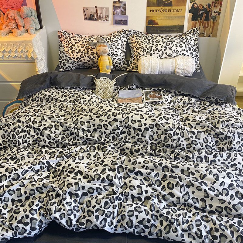 Yeknu Checkerboard Bedding Set No Comforter Hot Sale Single Queen Size Flat Sheet Quilt Duvet Cover Pillowcase Polyester Bed Linens