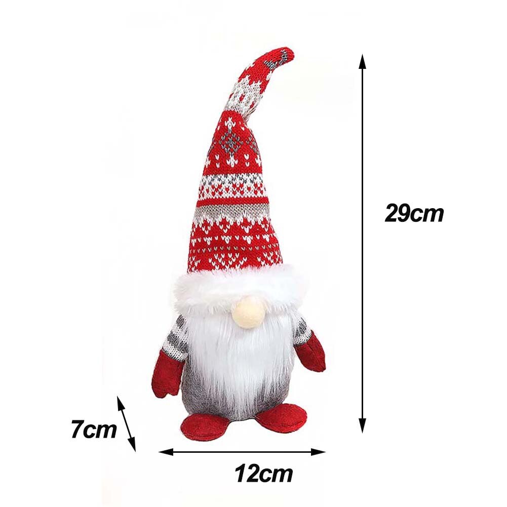 Christmas Gnome Plush Decor Christmas Elf Faceless Doll Xmas Gnomes Christmas Decorations for Home New Year Holiday Gift