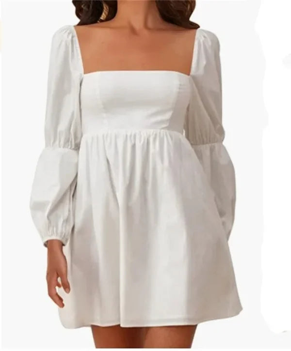 Fashion Clothes Casual Elegant Long Sleeve Women Clothing Vintage Dress for Women Summer Mini Dress Streetwear