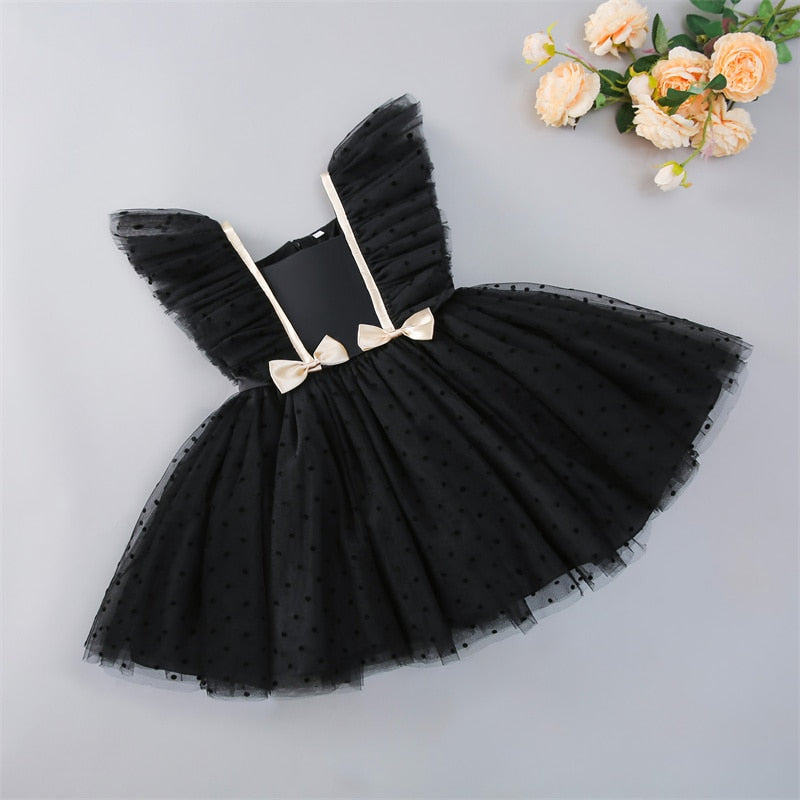 Summer Lace Princess Dresses For Kids 1-5 Year Birthday Dress Flowers Girls Dress Children's Birthday Party Costume Infant Dress