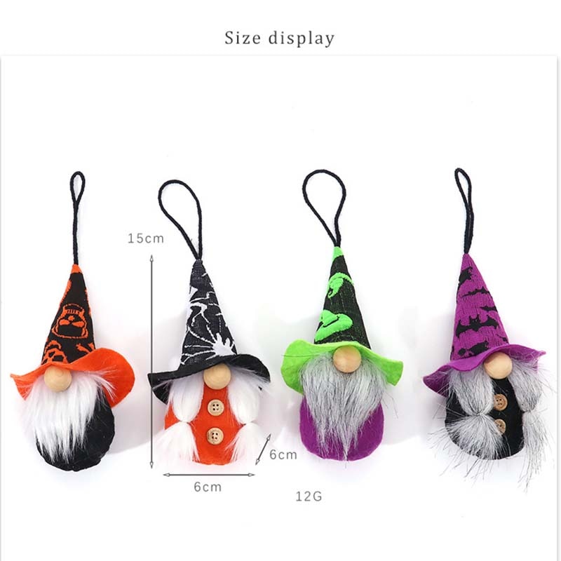 Halloween Gnome Plush Halloween Decoration for Home Handmade Faceless Dolls Gnome Ornaments Cute Elf Scandinavian Tomte Gnomes