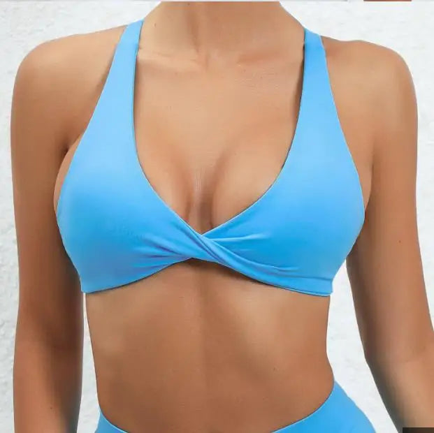 qgtao Hot Girl Hollow Out Running Sports Bra Fitness Yoga Bra Crop Tank Top Underwear Women Vest Shockproof Shirt Jogging Sportswear