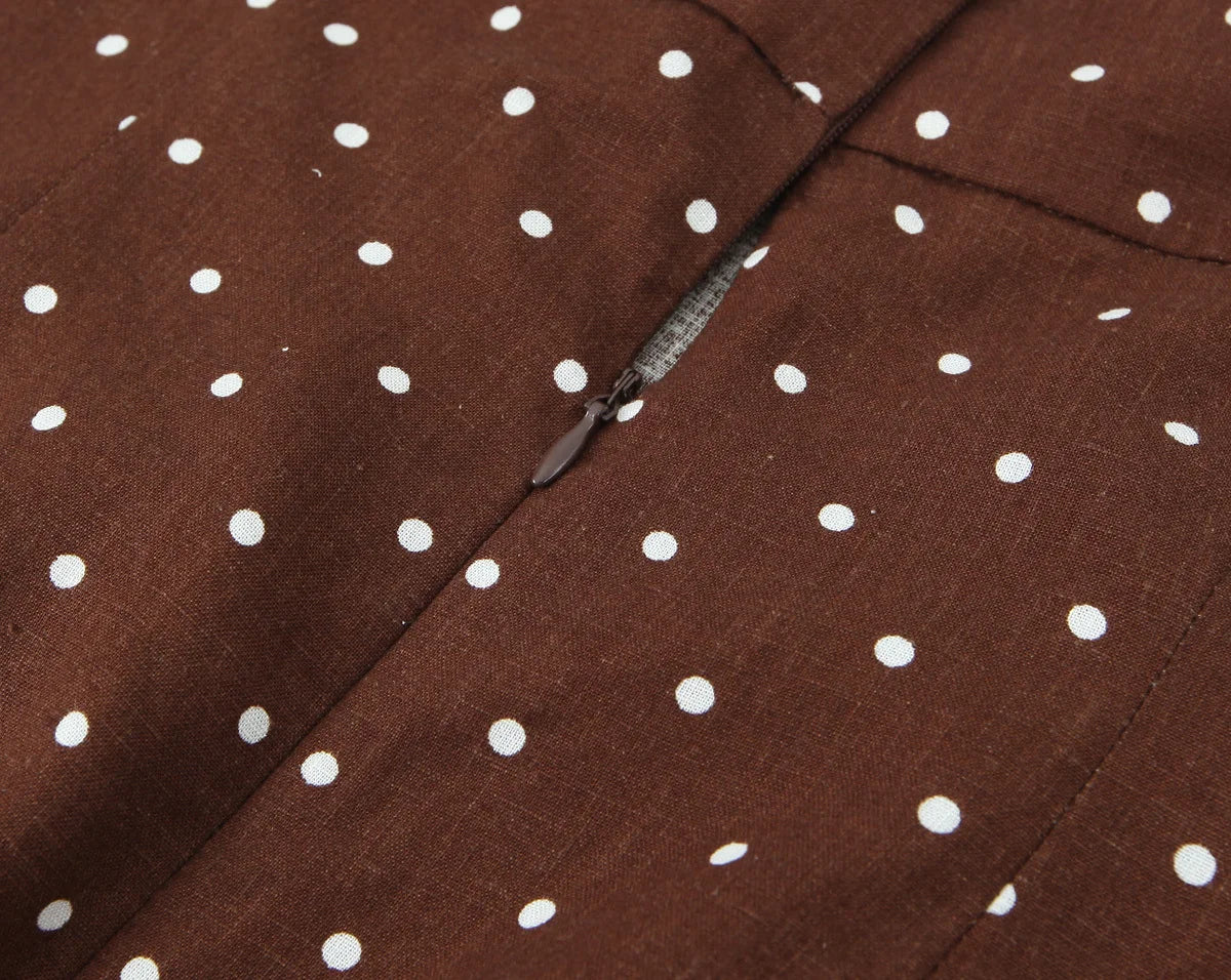 qgtao 2024 Women's Polka Dot Blend Dress Dresses Womens Holiday Midi Sale Clearance Formal Elegant Evening Summer Zevity