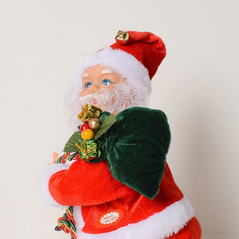 Christmas Electric Musical Hip Dancing Santa Claus Doll Toys Twerking Doll Party Christmas Decoration Gifts Ornaments for Kids
