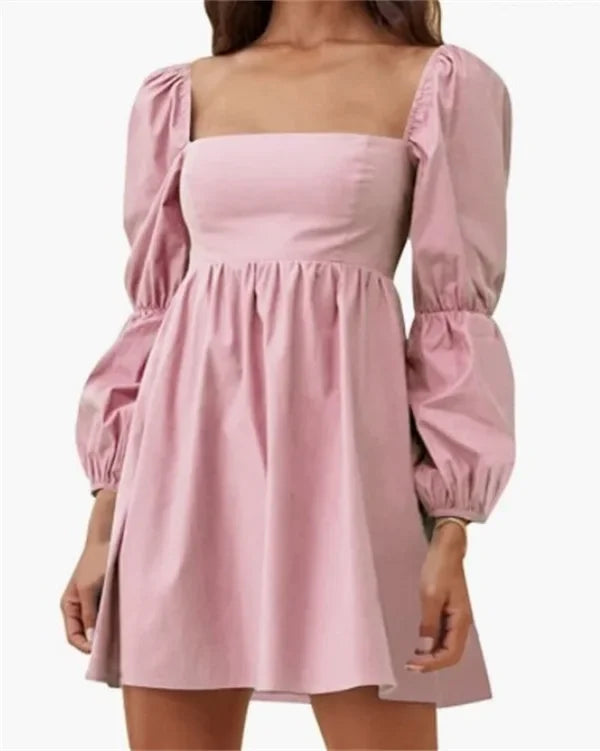 Fashion Clothes Casual Elegant Long Sleeve Women Clothing Vintage Dress for Women Summer Mini Dress Streetwear