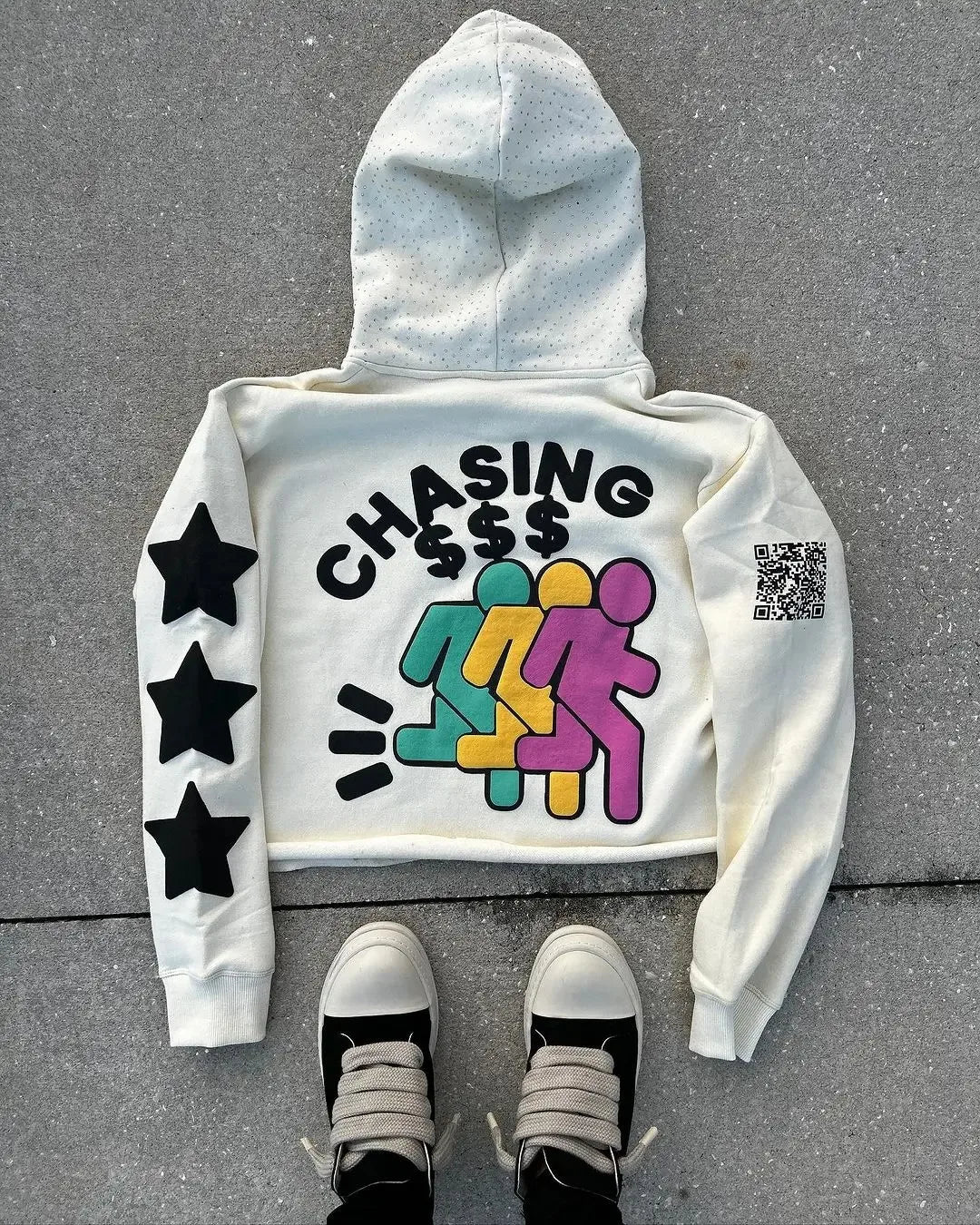 Y2k Vintage Casual Hip Hop Print Zip Up Hoodies Aesthetic Gothic Fashion Long Sleeve Hooded Sweatshirt Clothes Women Man