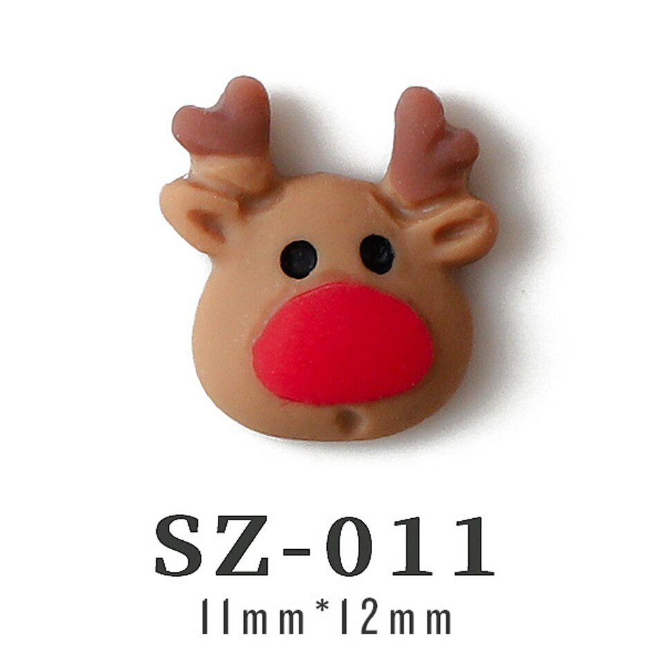 50 Pieces Christmas Nail Charms Wholesale In Bulk Tree Snowman Deer Mixed Styles 3D Resin Nail Art Decoration