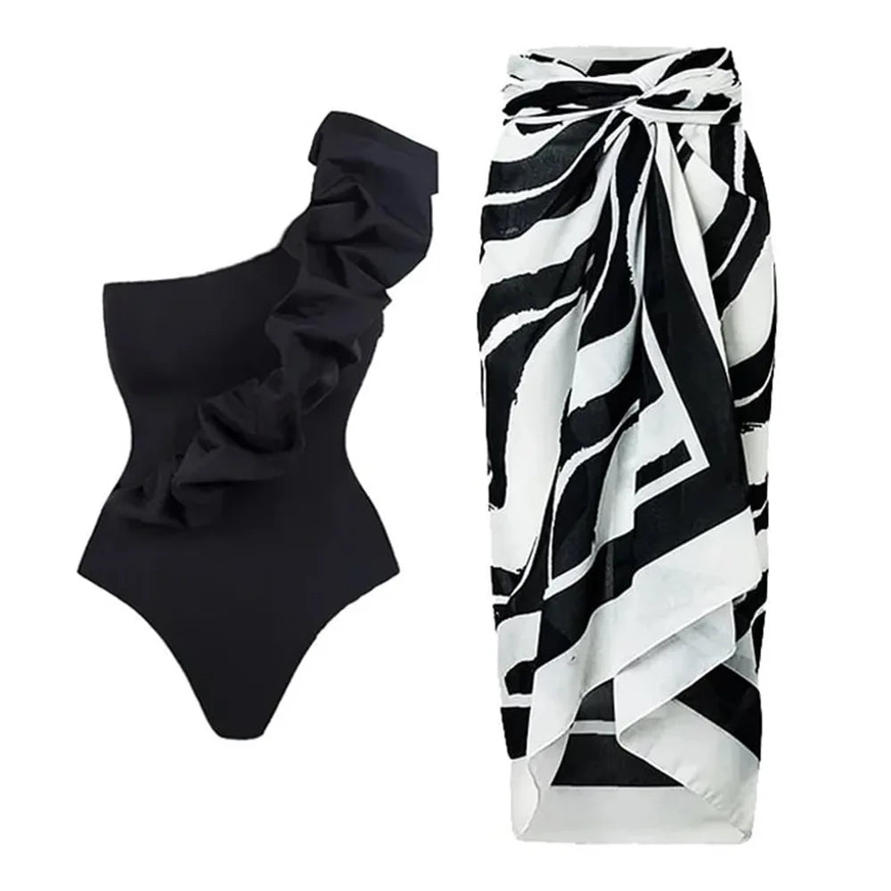 qgtao New Arrival Push Up Women Bikini Set Floral Printed Ruffle Bikinis Strappy Bandage Swimwear Brazilian Biquini Bathing Suit