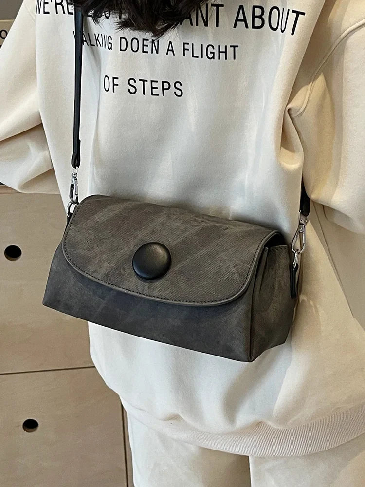 qgtao WomenTrendy High End Commuting Shoulder Bag Double Shoulder Straps Spring Autumn New Style Fashion Crossbody Small Square Bags