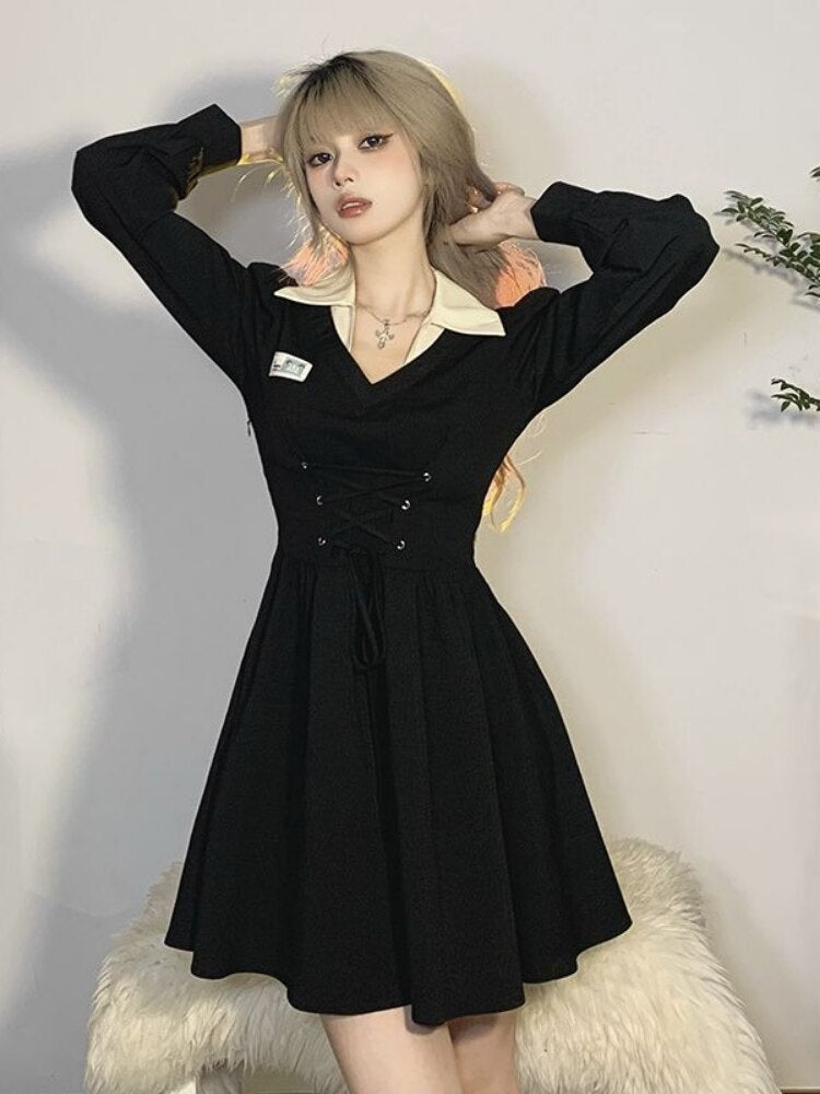 College Bandage Preppy Dress