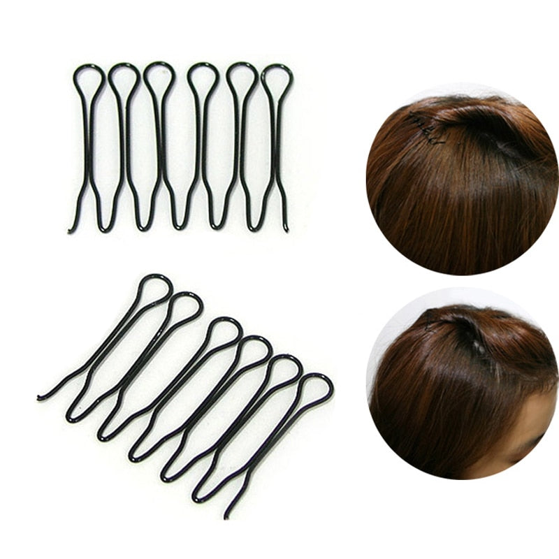 Women Hairpins Styling Clip Fluffy Stick Bun Maker Plastic Braiding Tool Ponytail Holder Hair Combs Hair Clip Accessories