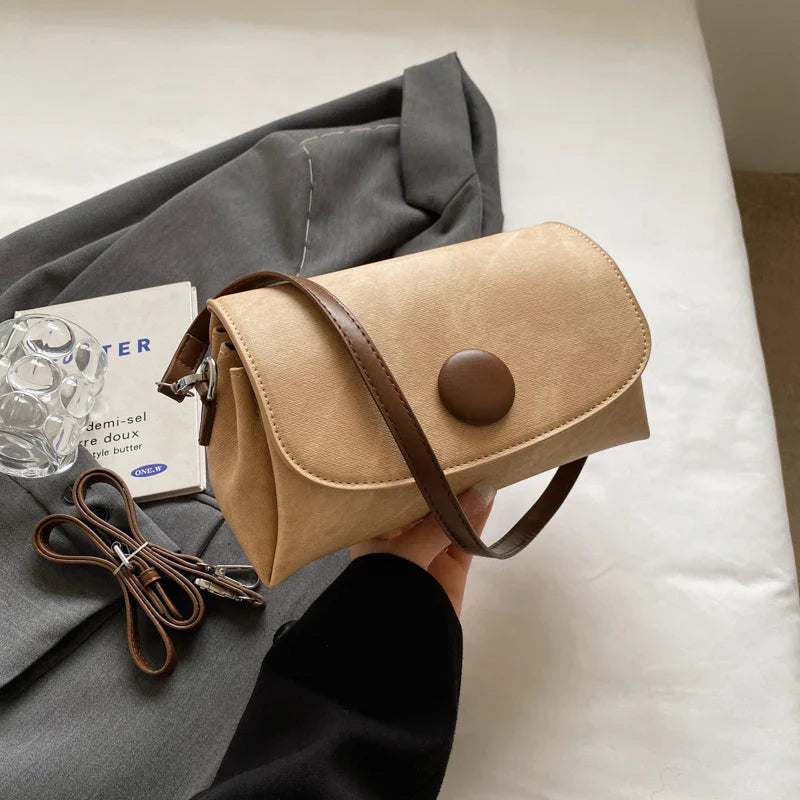 qgtao WomenTrendy High End Commuting Shoulder Bag Double Shoulder Straps Spring Autumn New Style Fashion Crossbody Small Square Bags