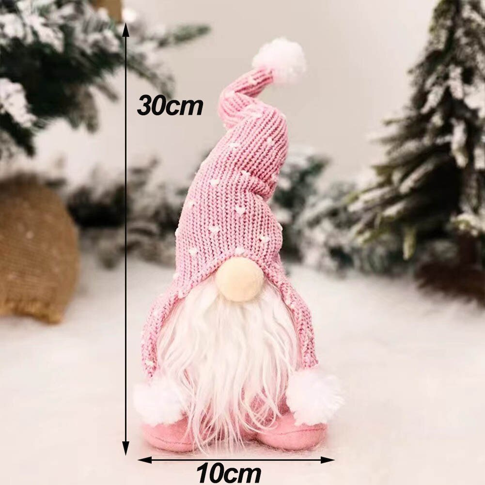 Christmas Gnomes Plush Elf Faceless Doll with Bell for Home Decor Handmade Tomte Swedish Gnome Scandinavian Figurine