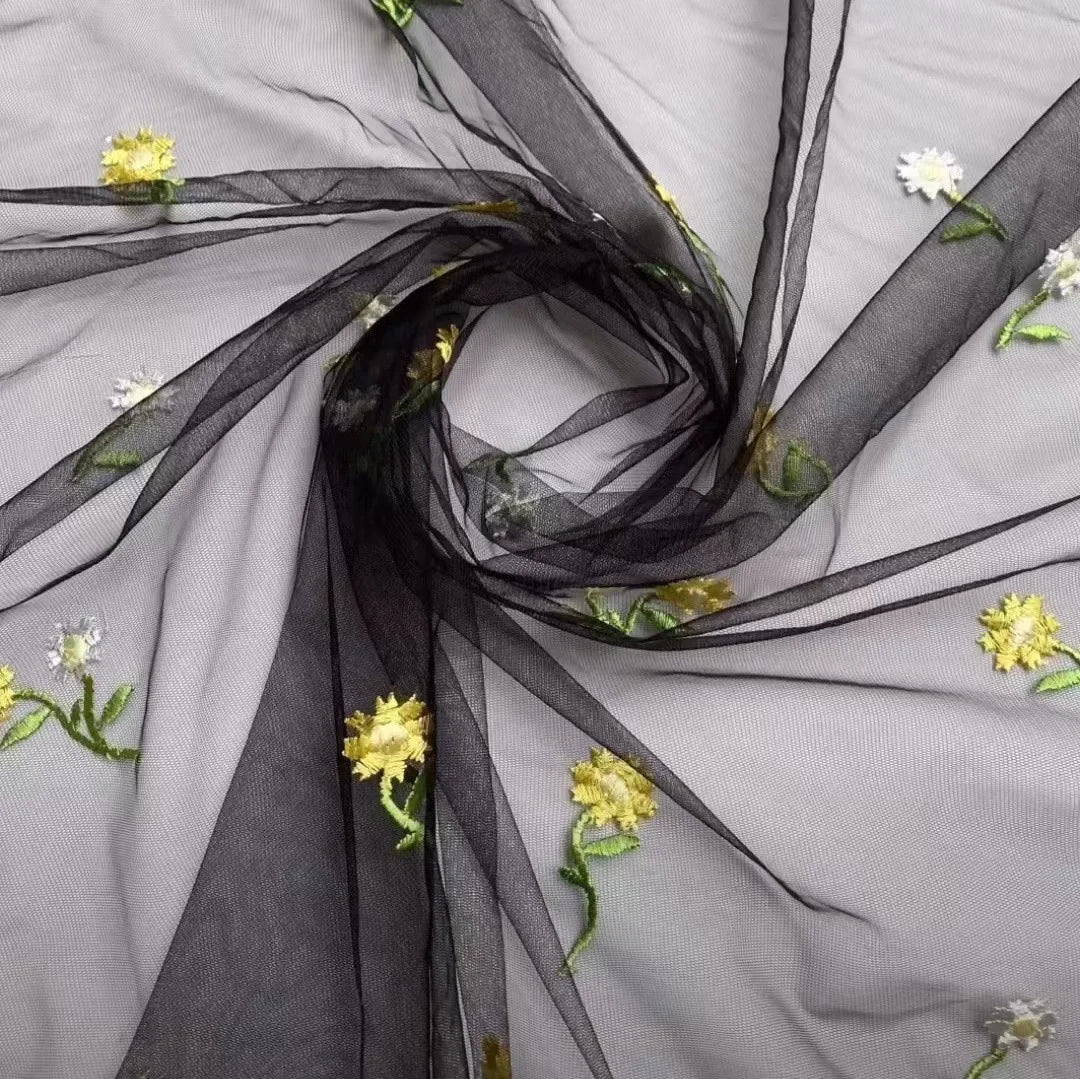 qgtao vintage Embroidery Lace Appliques Butterfly Tulle Long Prom Dresses Puff Sleeves A-Line Evening Gowns Formal Party Dress 2022