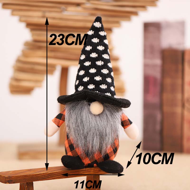 Halloween Gnome Plush Halloween Decoration for Home Handmade Faceless Dolls Gnome Ornaments Cute Elf Scandinavian Tomte Gnomes