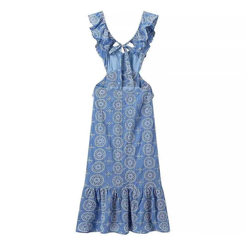 qgtao 2024 Women's Robe Embroidered Layered Dress Dresses on Sale Clearance Sexy Costume Long Femme Elegant Fashion Summer