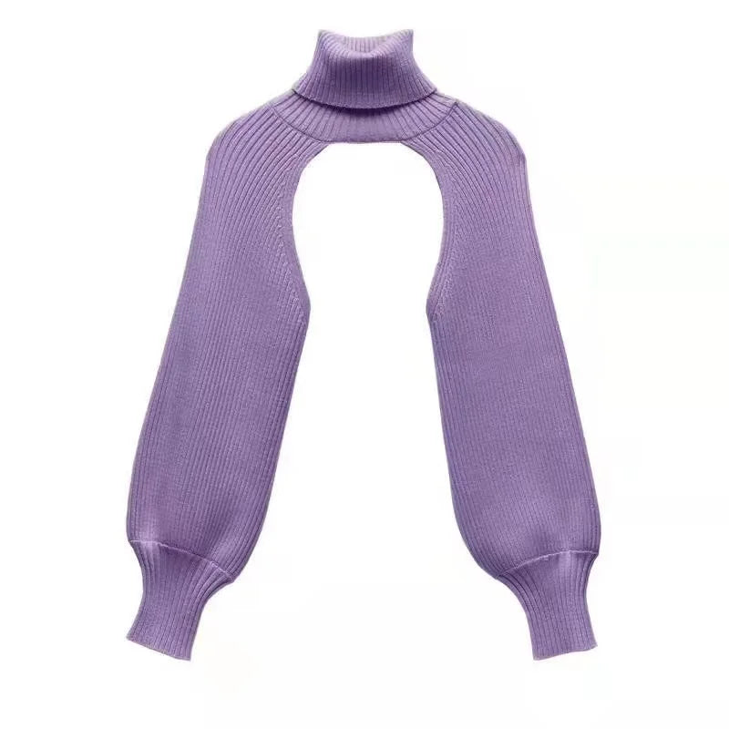 Women Ultra-short Sweater Coat 2022 Autumn Winter Long Sleeve Loose Knitted Crop Tops Solid Color Sexy Cardigan Sweaters Tops