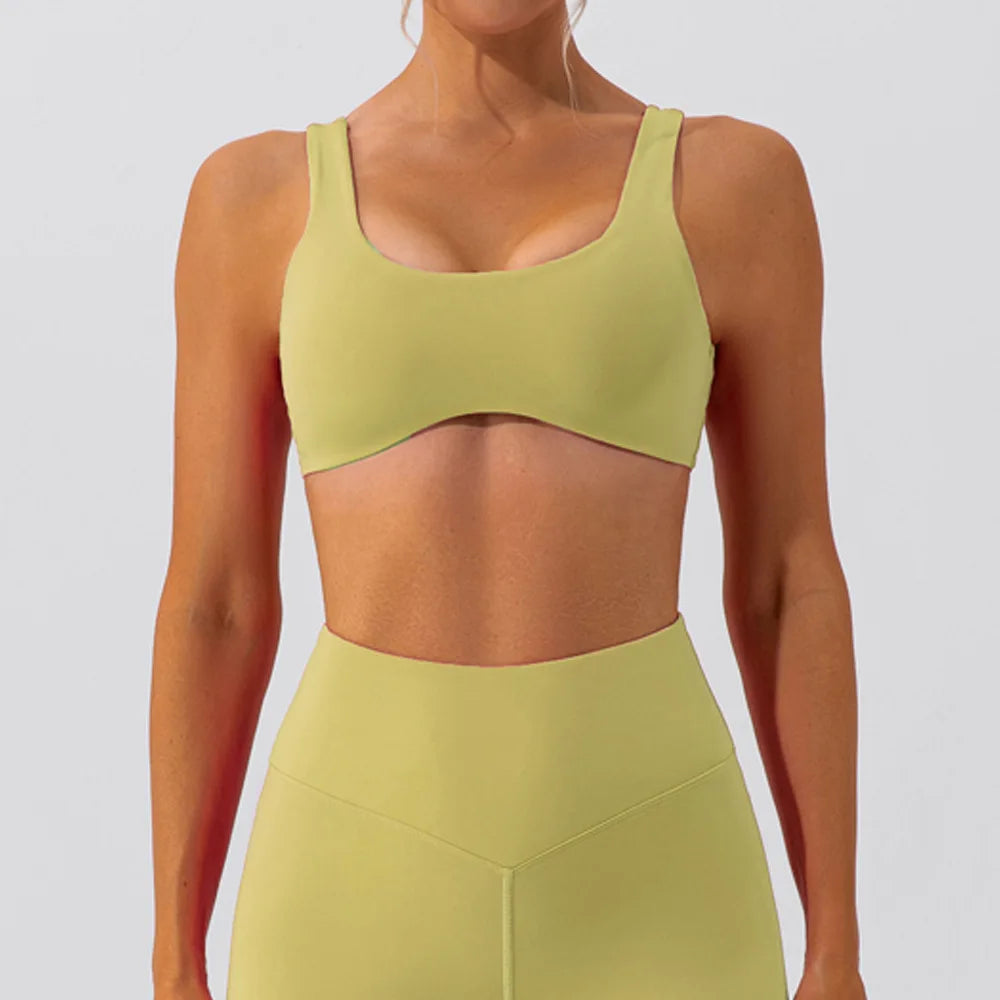 qgtao Breathable Sports Bra Shockproof Crop Anti-sweat Fitness Top Women Seamless Yoga Push up Sport Gym Workout Top Soft Underwear