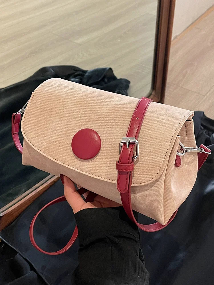 qgtao WomenTrendy High End Commuting Shoulder Bag Double Shoulder Straps Spring Autumn New Style Fashion Crossbody Small Square Bags