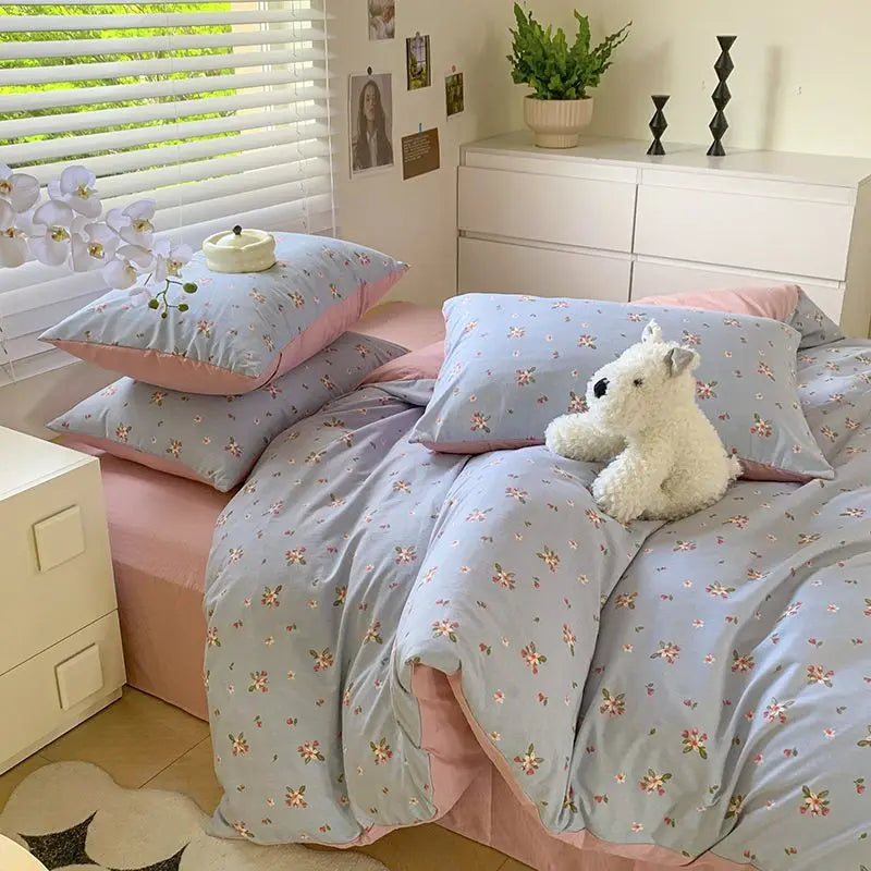Yeknu Euro Bedding Set Free Shipping Beddings Sets Princess Style Pure Cotton Intensification Level A Bedroom Set Queen Size Bed Sheet