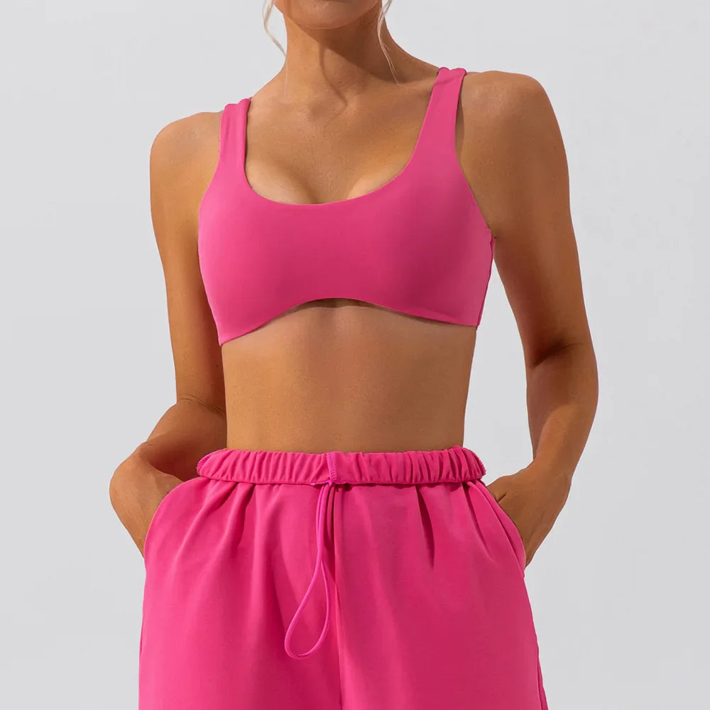 qgtao Breathable Sports Bra Shockproof Crop Anti-sweat Fitness Top Women Seamless Yoga Push up Sport Gym Workout Top Soft Underwear