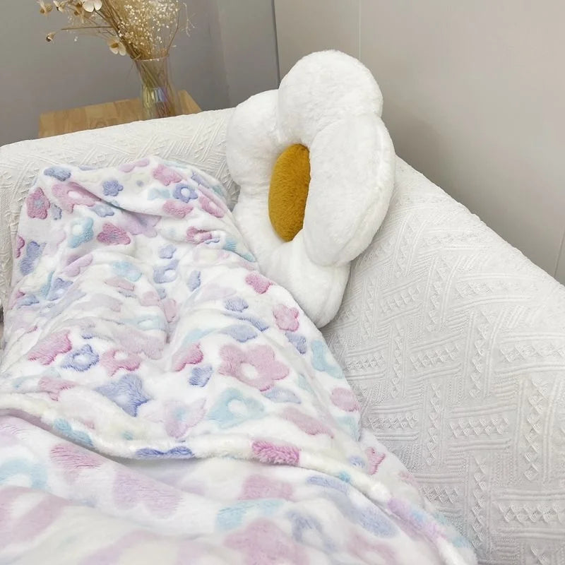 Yeknu Ins Style Zebra Blanket Soft Microfiber Blanket For Bed Office Flannel Blanket Warm Throw Blanket Plush Bedspread Kids Bedding