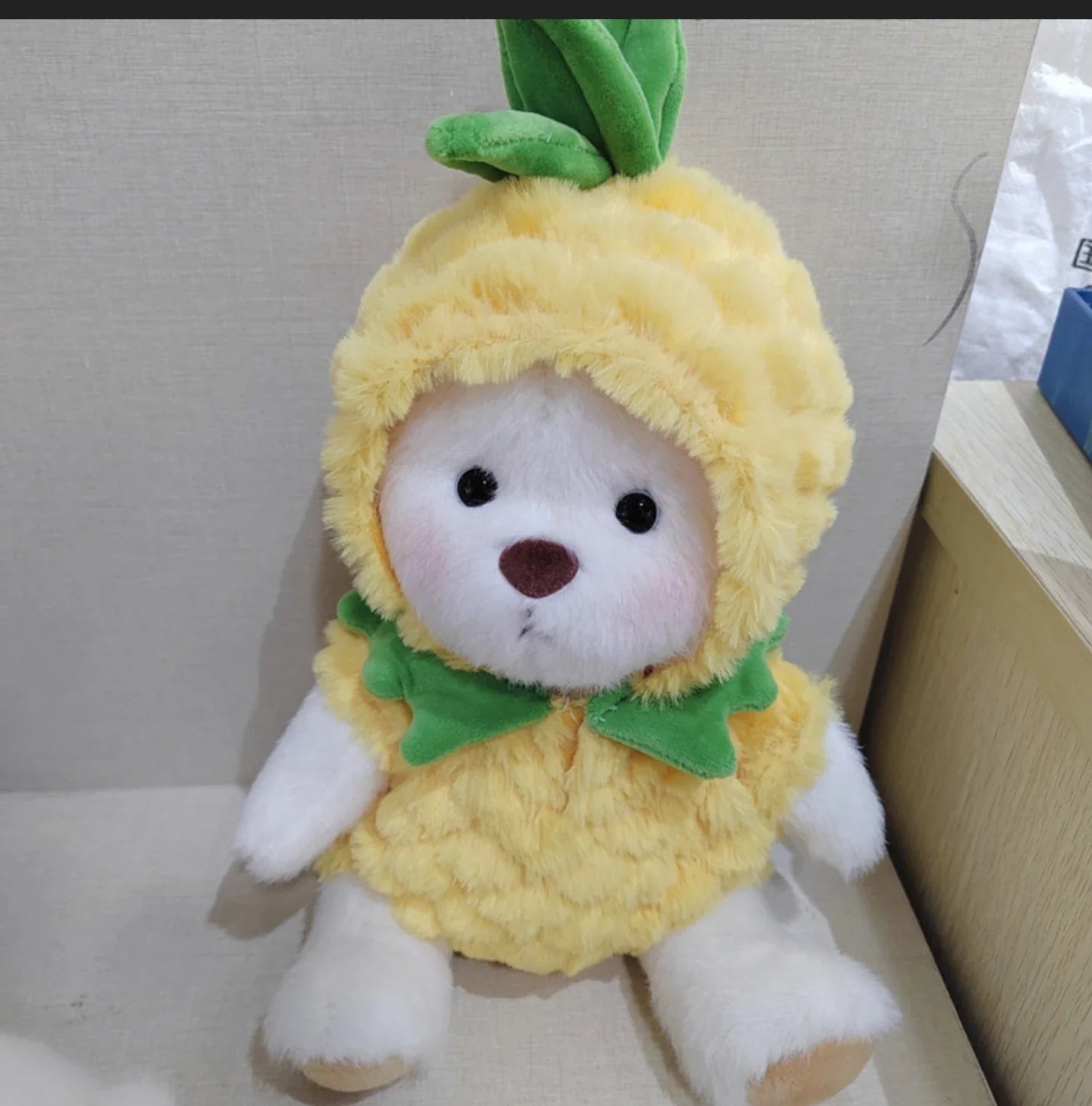 qgtao 30cm Handmade Bear Plush Toy Change Dress Cartoon Honey Cloth Baby Girl Hug Cuddly Plushie Doll for Kids Christmas Gift For Kids