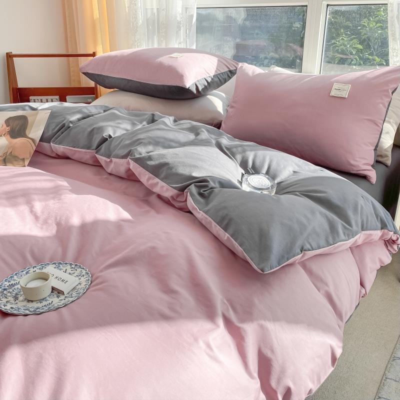 Yeknu 1pc 100%Cotton Duvet Cover Plaid Comforter Covers funda nordica cama 150 Single/Queen/King Quilt Cover(no pillowcase)