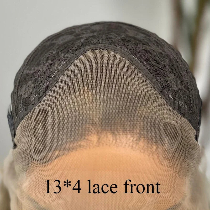 OKLULU - Black Wig for Women 13*4 Lace Front Wig Long Wavy Hair Deep Parting Black Curly Hair Natural Hairline Lace Front Synthetic Wig