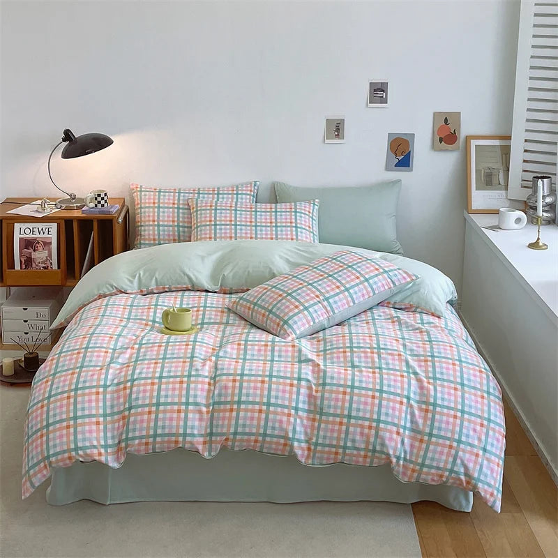 Yeknu Duvet Cover Large Cotton Simple Comfortable Quilt Cover Extra Large Microfiber Quilt Cover (pillow case needs to be ordered)