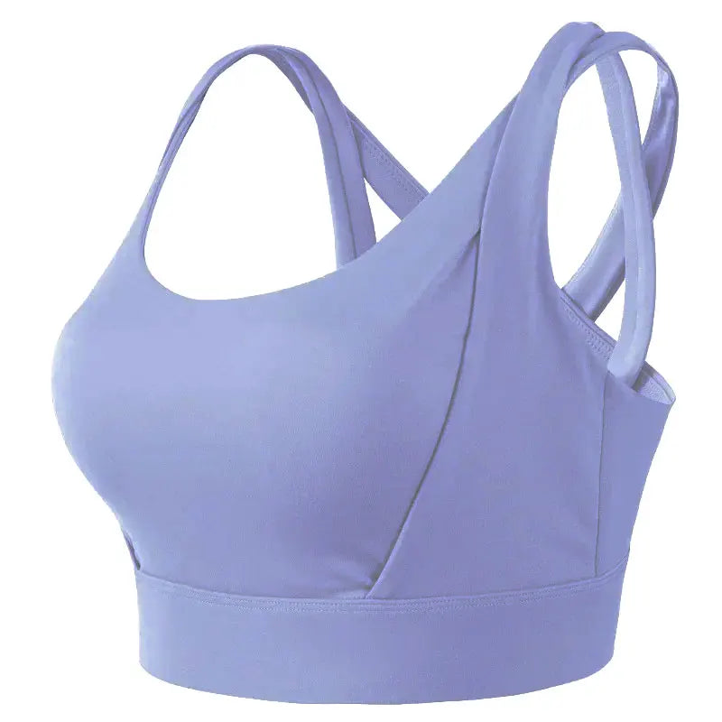 qgtao Two Piece Tank Top Woman Gym Fitness Push Up Sport Bras Women Underwear High Elastic Yoga Bra Padded Running Vest Workout