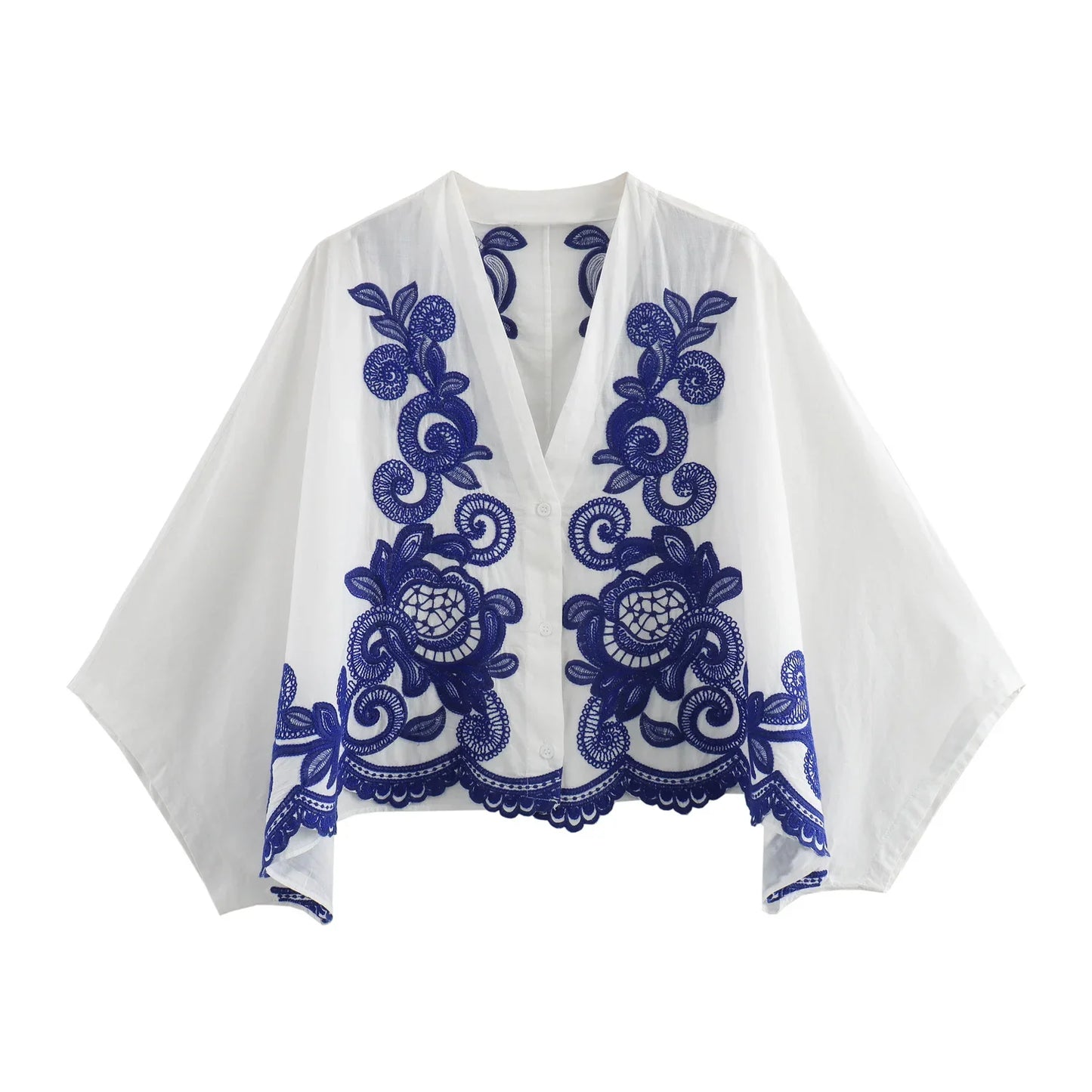 qgtao 2024 Women's Ethnic Embroidered Top Shirt Loose Elastic Waist Skirt Women's Clothing Sales Plus Size Women Clothing
