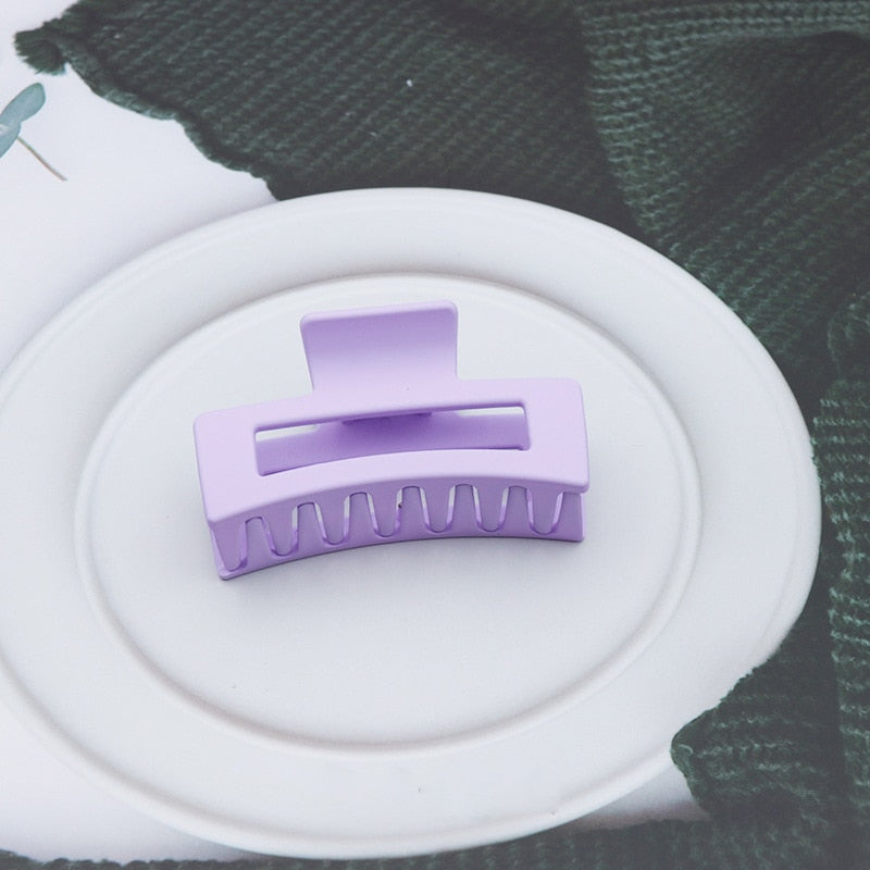 Korean Women Girls Plastic Hair Claws Hair Clips Headwear Large Size Hairpin Crab Barrette Fashion Ornament Hair Accessories