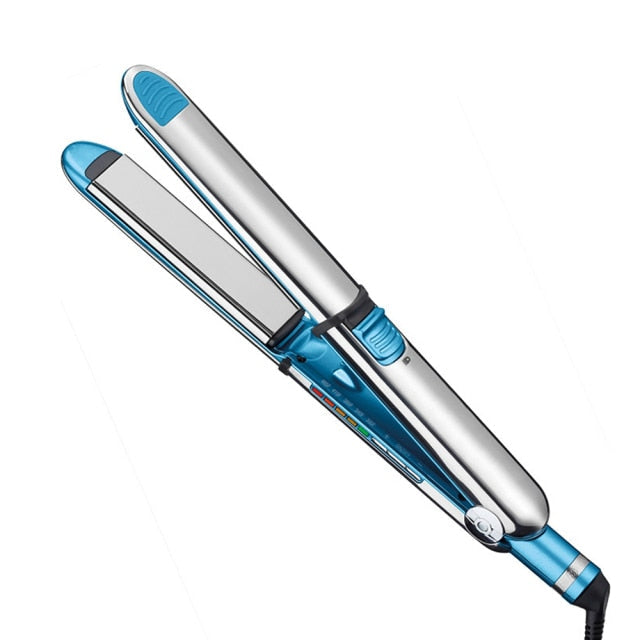 Ceramic Hair Straightener Flat Iron Straightens & Curls Hair Styler Styling Tool Tourmaline 2-in-1 Curling Straightening Iron