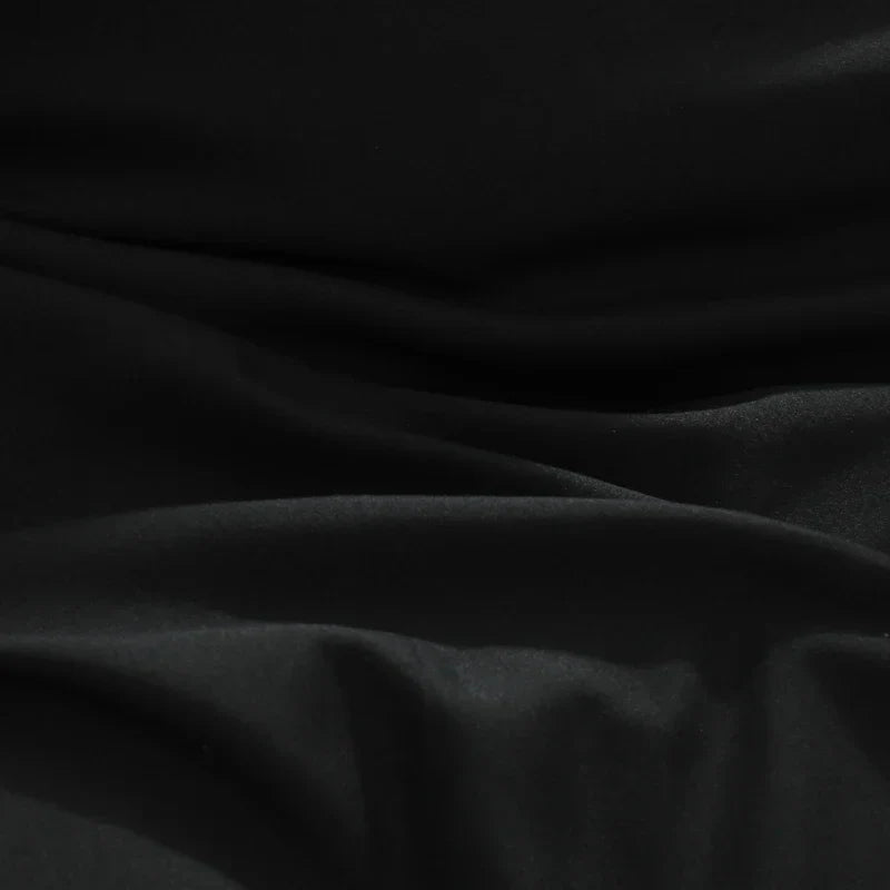 Yeknu Black Color Bedding Set For Adults Simple Style Double Bed Sheet Sets Single/Queen/king Bed Cover Full Set Plain Bedding