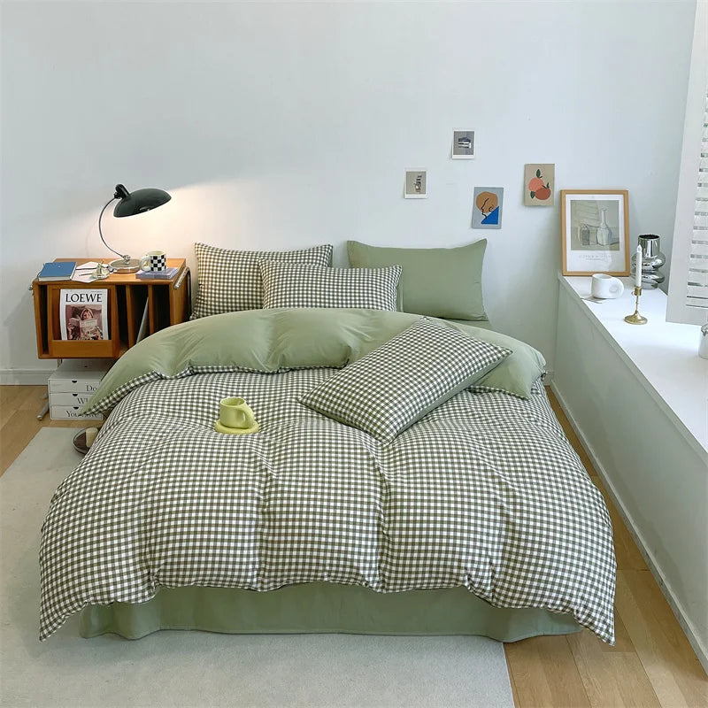 Yeknu Duvet Cover Large Cotton Simple Comfortable Quilt Cover Extra Large Microfiber Quilt Cover (pillow case needs to be ordered)