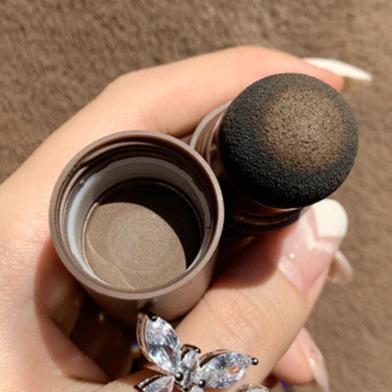 Black Brown Hair Shadow Stick Hairline Contour Powder Natural Instantly Cover Hair Root Edge Shadow Eyebrow Filling Powder 1PCS