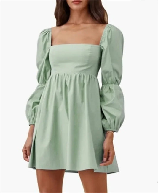 Fashion Clothes Casual Elegant Long Sleeve Women Clothing Vintage Dress for Women Summer Mini Dress Streetwear