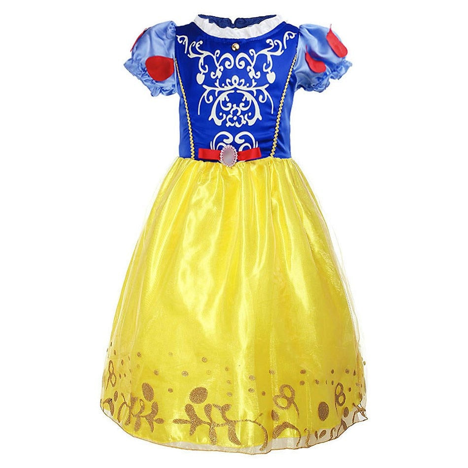 Kid Princess Dress Girl Summer Fancy Party Clothes Children Rapunzel Cinderella Belle Sleeping Beauty Christmas Carnival Costume
