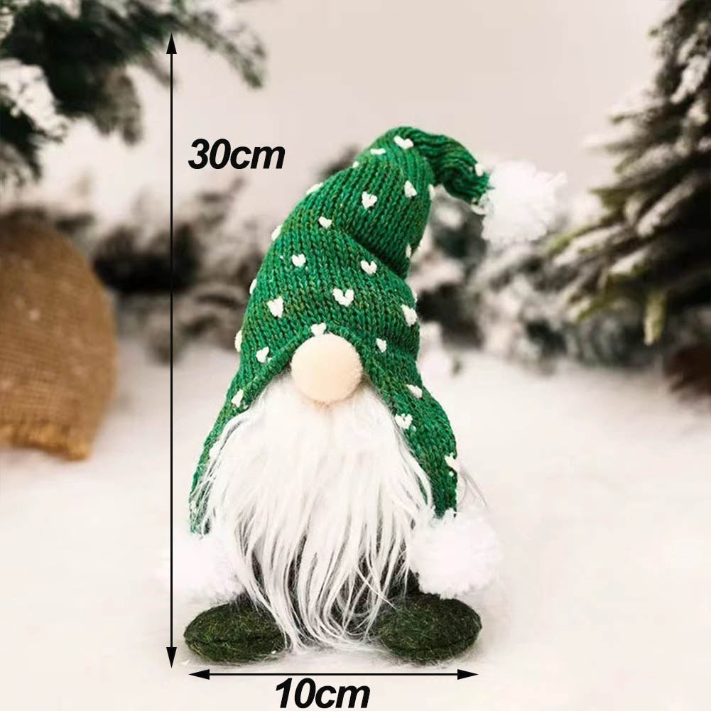 Christmas Gnomes Plush Elf Faceless Doll with Bell for Home Decor Handmade Tomte Swedish Gnome Scandinavian Figurine