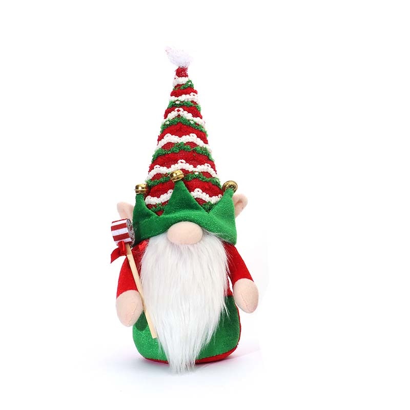 Christmas Gnomes Plush Elf Faceless Doll with Bell for Home Decor Handmade Tomte Swedish Gnome Scandinavian Figurine