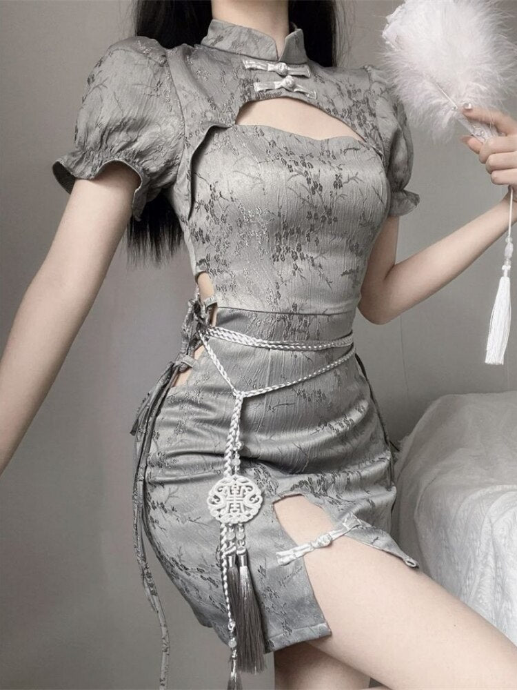 Cheongsam Style Bodycon Dress