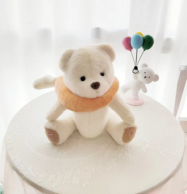 qgtao 30cm Handmade Bear Plush Toy Change Dress Cartoon Honey Cloth Baby Girl Hug Cuddly Plushie Doll for Kids Christmas Gift For Kids