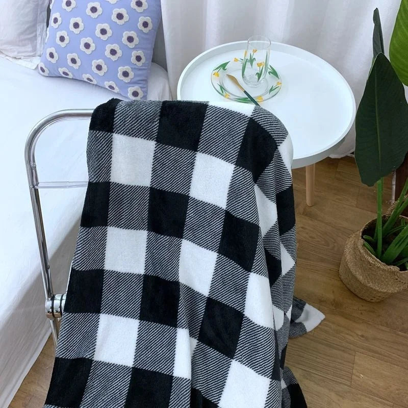 Yeknu Ins Style Zebra Blanket Soft Microfiber Blanket For Bed Office Flannel Blanket Warm Throw Blanket Plush Bedspread Kids Bedding