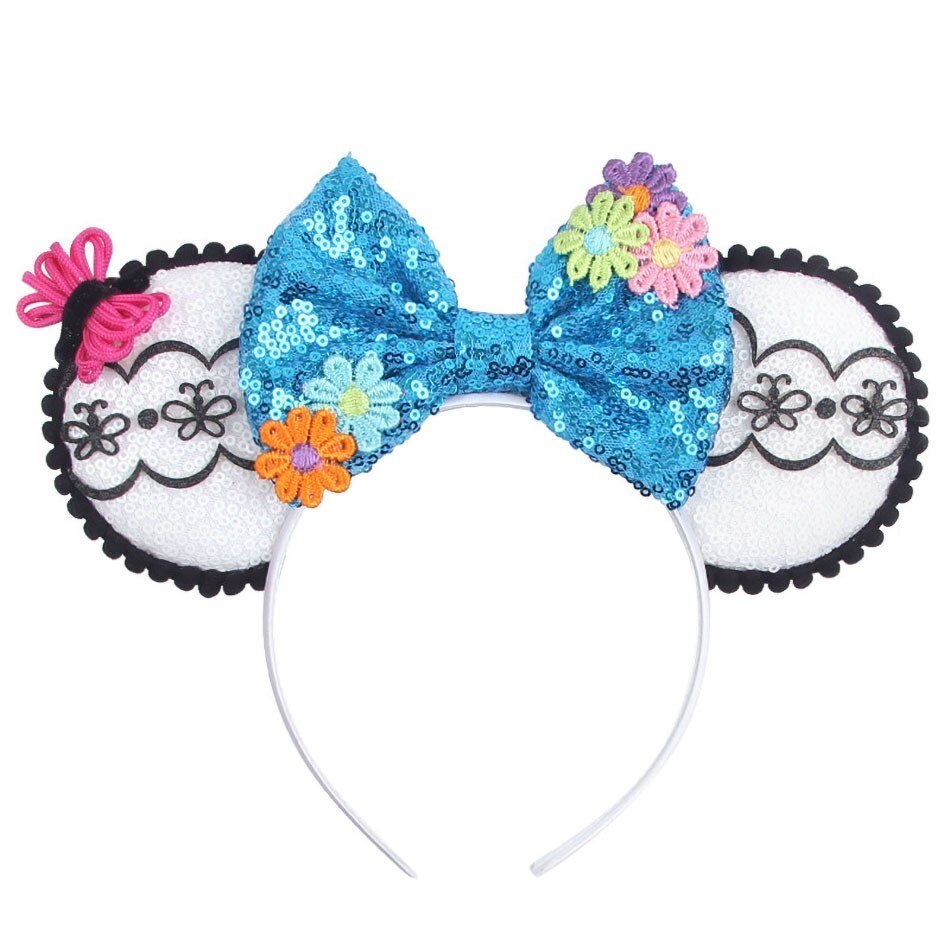 Children Hair Accessories Kids Party Encanto Headband Baby Bridesmaid Mouse Ear Hair Band Teens Wedding Sparkle Sequins Headwear