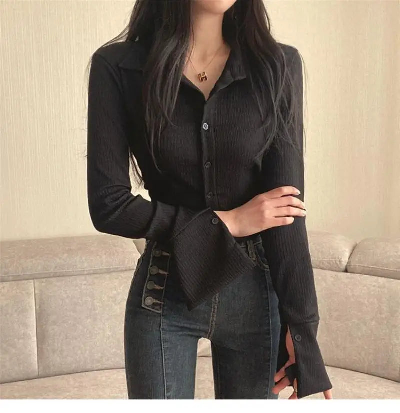 qgtao Sexy Crop Top Women Summer Long Sleeve T-Shirts Female Elegant Fashion Sunscreen Shirt Ladies Hotsweet Slim All-Match Camisas