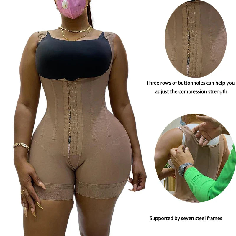 qgtao Girdle Postoperative Bodysuit Compressed Steel Shapewear Fajas Corset Slimming Body Shaper Sexy Women